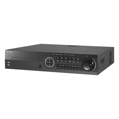 DVR Pentahíbrido / 24 Canales / 16 TurboHD + 8 IP / 3K / 5 Megapixel / 8 Bahías HDD / AcuSense / H.265+ / 16 Entradas de Alarma / POS