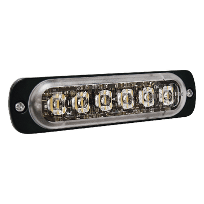 Luz Auxiliar LED / 6 LEDs / Certificación SAE Clase 1 y ECE R65 / Sincronización 15 Unidades / Perfil Bajo 9 mm / Aluminio Sólido SP6B SIGNALPRO