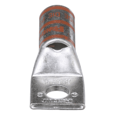Zapata de Compresión / Calibre 3/0 AWG / Orificio 3/8" (9.5 mm) / Estañado / Mirilla de Inspección