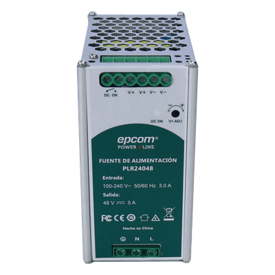 Fuente de alimentación / 48 VCC / 240 W / 5 A / Riel DIN / 100-240 VCA PLR-240-48 EPCOM POWERLINE