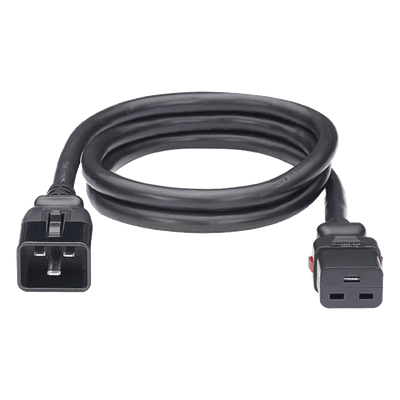 Cable de Alimentación / IEC C20 a C19 / Bloqueo Dual / 15 AWG / 16A 250V / 60 cm (2 pies) / Paquete 10 pzas LPCB11-X PANDUIT