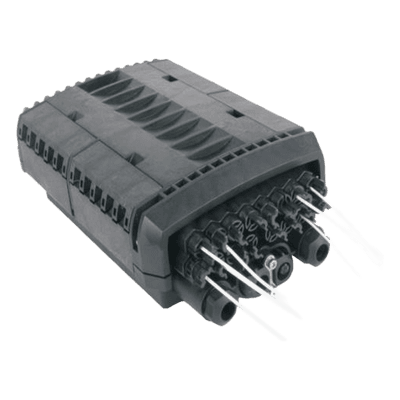 Caja de Distribución de Fibra Óptica / 16 Puertos SC/APC / IP68 / IK10 / Splitter 1x16 Incluido / Instalación Aérea, Poste o Pared LP-FAT16DB LINKEDPRO BY EPCOM