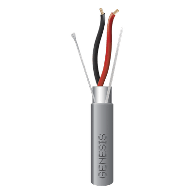 Cable para Alarma / 2x18 AWG / Blindado / Riser / 305 m (1000 ft) / Gris 2214-1109/1000 GENESIS