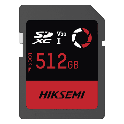 Memoria SDXC / 512 GB / Lectura 180 MB/s / Escritura 150 MB/s / V30 U3 Clase 10 / Rango -25°C a 80°C HS-SD-E30/512G HIKSEMI by HIKVISION