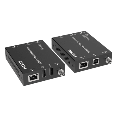 Extensor HDMI con KVM / 4K2K@60Hz / 4:4:4 / 18 Gbps / 70 m (229.7 ft) / HDR / PoC Bidireccional / USB 1.1 / Audio 3.5mm EPC-EDB70K EPCOM PROAUDIO