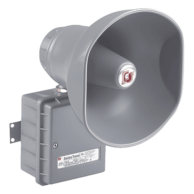 Altavoz amplificado / 15 W / 110 dB a 3 m (9.8 ft) / -55°C a 65°C / CSFM, UL, cUL / 120 Vca / Gris 300GC-120 FEDERAL SIGNAL INDUSTRIAL