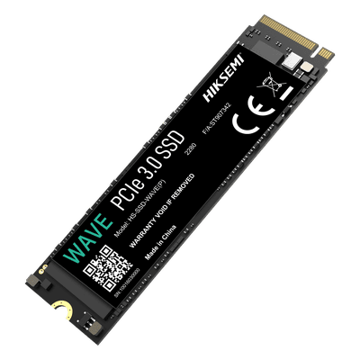 SSD M.2 NVMe / 1 TB / PCIe 3.0 x4 / Lectura 2280 MB/s / Escritura 1800 MB/s / 3D NAND / Formato 2280 HS-SSD-WAVE(P)/1024G HIKSEMI by HIKVISION