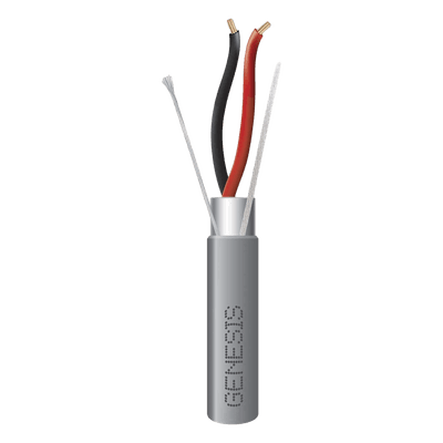 Cable Riser Blindado / 2x22 AWG / 305 m (1000 ft) / Gris / UL 1666 / Aplicaciones Seguridad y Automatización 2202-1109/1000 GENESIS