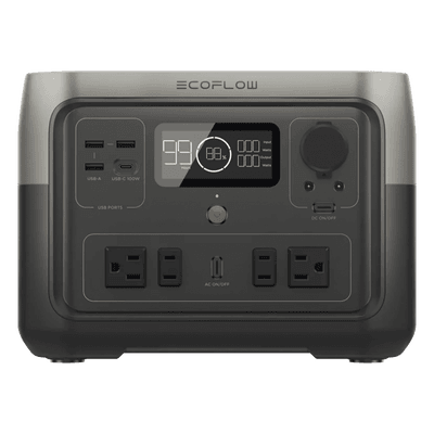 Estación de Energía Portátil / 512 Wh / 4 AC 500 W (1000 W Pico) / USB-C 100 W / Carga Solar 220 W / Wi-Fi y Bluetooth EFR610 ECOFLOW