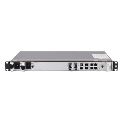 OLT GPON / 4 Puertos GPON C+ / 4 Puertos Uplink 10GE/GE / Hasta 256 ONTs / Switching 95 Gbit/s / Doble Fuente AC / 1 UR EA5801E-GP04 HUAWEI