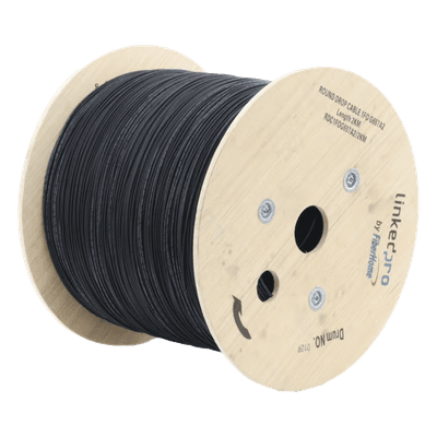 Carrete de Fibra Óptica Aérea Drop / G.657A2 / Monomodo 1 Hilo / Forro LS0H 3 mm / 2 km (6,562 ft) / Figura 0 RDC1FOG657A2/2KM LINKEDPRO BY FIBERHOME