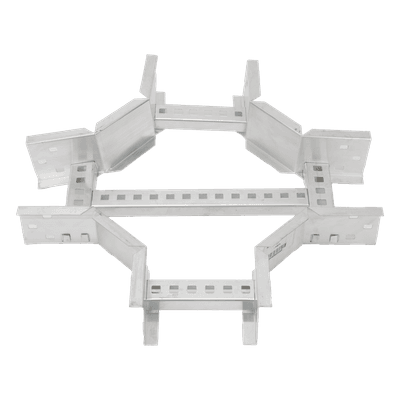 Derivación "X" Horizontal de Aluminio Perfil Z / Peralte 3 1/4" / Ancho 6"/ Radio 8" / Incluye Tornillería (CHXHEZ314R8X6AK) CHXE8R8X6AK CHAROFIL