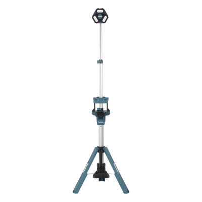 Lámpara de Torre Inalámbrica / 3000 Lúmenes / 3 Cabezales Multidireccionales / Altura 2.2 m (7.2 ft) / IP55 / Batería 18V