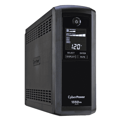 UPS Línea Interactiva / 1350 VA / 815 W / 10 Tomas NEMA 5-15R / LCD Multifunción / AVR / Supresión 1500 J CP1350AVRLCDA CYBERPOWER