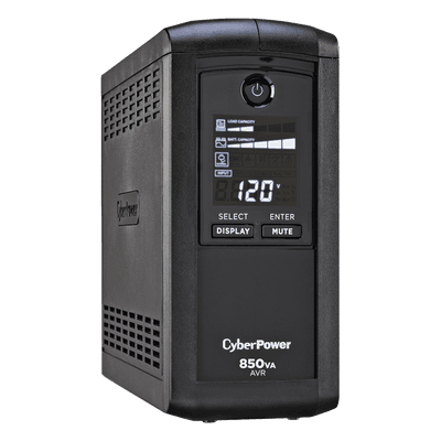 UPS Línea Interactiva / 850 VA / 510 W / 9 Tomas NEMA 5-15R / Pantalla LCD / Supresión 1080 J / Mini Torre