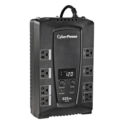 UPS Línea Interactiva / 825 VA / 450 W / 8 Tomas NEMA 5-15R / AVR Integrado / LCD Multifunción / Protección 1030 J