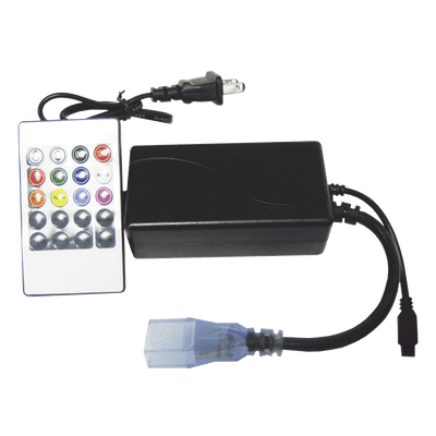 Adaptador de Manguera LED / Control Remoto RGB / IP65 / 12V DC / 120° / 150W / Interior-Exterior JLPM-01 JWJ