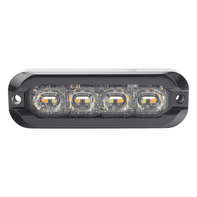 Luz de Advertencia Direccional Flexible / 8 LED Dual Color / Montaje Curvo 120° / 69 Patrones de Destello / IP69K / 12-24 V ED3793AW ECCO