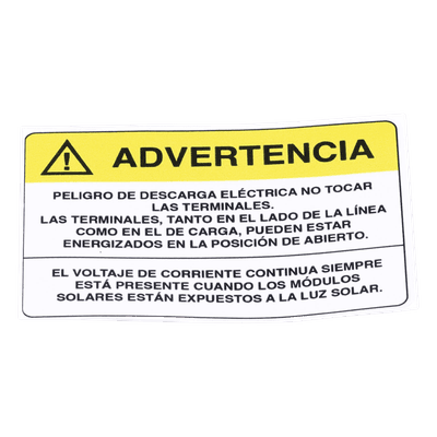 Etiqueta de Videovigilancia / Vinil Adhesivo Mate / 12 x 18 cm / Paquete 10 unidades / 4.7 x 7.1 pulgadas PVLWARNING/20 SYSCOM