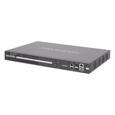 Decodificador de Vídeo IP / 8 Salidas HDMI 4K UHD / 128 Canales Simultáneos / Videowall 25 Cámaras por Pantalla / Dual Ethernet Gigabit / Fibra Óptica
