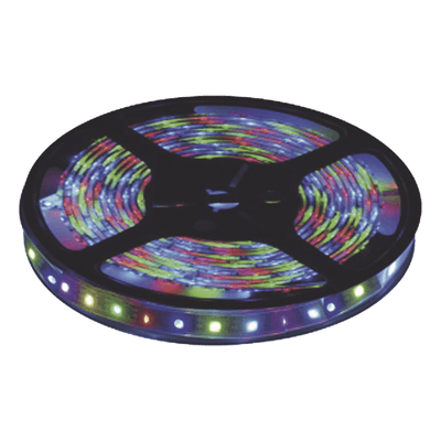 Tira LED multicolor / 5 m (16.4 ft) / IP20 / 12 V CD / 22 W / 900 lm / 140° / Interior