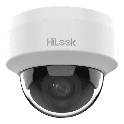 Domo IP / 2 MP 1080p / Lente 2.8 mm 101° / IR 20 m (65.6 ft) / PoE 802.3af / dWDR / H.265+ / Interior