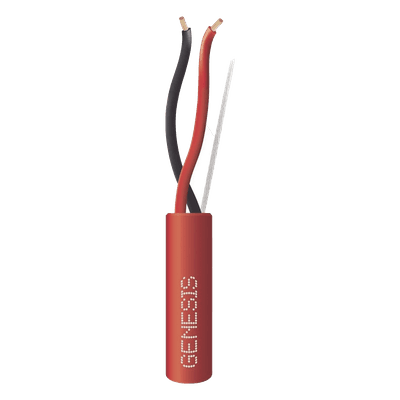 Cable de Detección de Incendio / 2 x 14 AWG / 305 m (1000 ft) / Plenum FPLP-CL3P / Rojo 4522-1004/1000 GENESIS