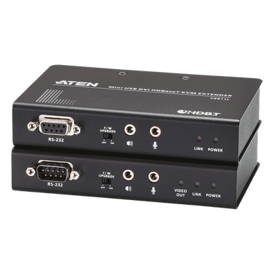 Extensor KVM / HDBaseT / DVI / USB 2.0 / RS-232 / 1920x1200 / 100m (328 pies) CE611 ATEN