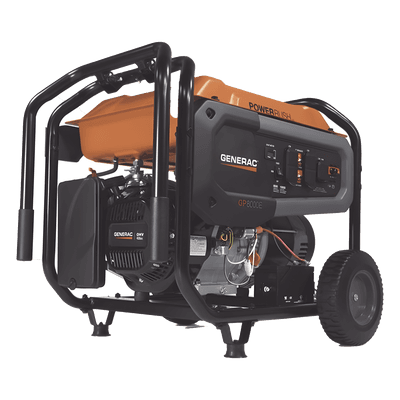 Generador Portátil a Gasolina / 8 kW Nominal / 10 kW Arranque / 120/240 Vca / Arranque Eléctrico / 11 Horas Autonomía al 50% / Tanque 29.9 L GP8000E GENERAC
