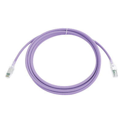 Patch Cord Cat6A S/FTP / CM/LS0H / 3.05 m (10 ft) / Ultra Delgado / UL2043 / Violeta ZM6A-S10-08 SIEMON