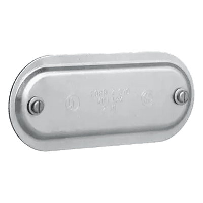 Tapa de Aluminio para Condulet Ovalada / 1" / NEMA 3 / 11.0 cu.in / Cobre-Free / Acero Inoxidable 316 HUB-370-SA HUBBELL KILLARK