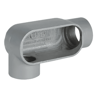 Caja Condulet Tipo LR / 1" / Aluminio libre de cobre / Compatible Forma 7 / Aprobado lugares húmedos / 0.03 m (1 ft) HUB-LR37-SA HUBBELL KILLARK