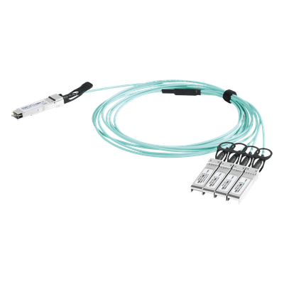 Cable AOC QSFP+ / 40 Gbps a 4x 10 Gbps / Fibra Óptica Activa / Longitud 1 m (3.3 ft) LP-AOC-40G-4X10G-1M LINKEDPRO