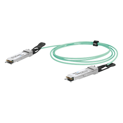 Cable AOC QSFP28 / 100 Gbps / Fibra Óptica Activa / 3 m (9.8 ft) / Plug-and-Play / Compatibilidad Multimarca