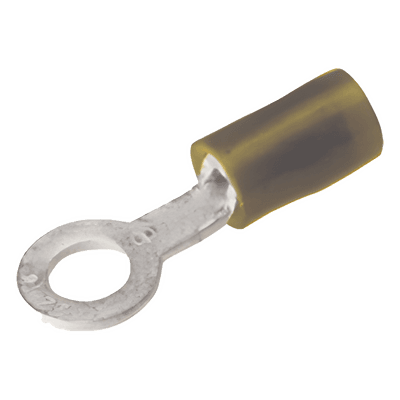 Zapata Terminal Aislada / Ojillo 1/4" (6 mm) / Calibre 12-10 AWG / Barril Largo 34 mm (1.32 in) / Cobre Galvanizado Electrolítico HUB-TN1014 HUBBELL BURNDY