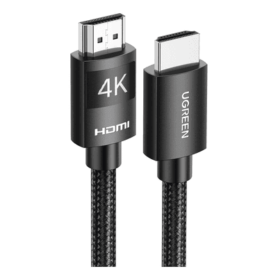 Cable HDMI 2.0 / Nylon Trenzado / 2 Metros (6.56 Pies) / 4K@60Hz / 18Gbps / ARC / Dolby Atmos / HDR / Blindaje 7 Capas / Aluminio Niquelado 40101 UGREEN