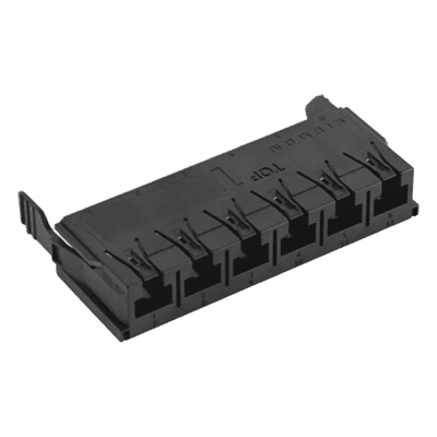 Placa Adaptadora / Combo Fibra y Cobre / 6 Puertos UTP / Vacía / Negro / 19.69 pies LVCA-06-UA SIEMON