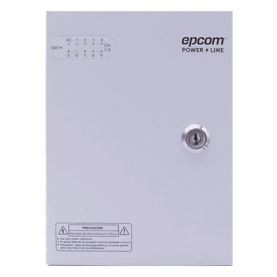 Fuente de Alimentación Profesional / 9 Canales / 16 A Total / 1.8 A por Canal / Voltaje Ajustable 11-15 VCC / 200 W / Operación -20°C a 70°C XP9DC16HD EPCOM POWERLINE