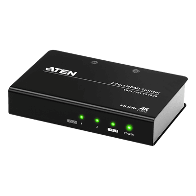 Distribuidor HDMI / 2 Puertos / 4K@60Hz 4:4:4 / HDMI 2.0 / HDCP 2.2 / HDR10+ / 5m (16.4 ft) VS182B ATEN