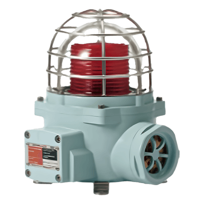 Luz LED de advertencia con buzzer / Zona peligrosa ATEX/IECEX / IP66 / 24 VCD / 105 dB / Rojo SNESL-24-R-ATEX QLIGHT