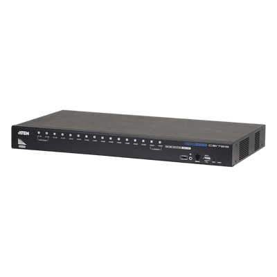Switch KVM HDMI / 16 Puertos / Resolución 1920x1200 / Cascada 256 PCs / Multimonitor / Audio Dual / Montaje en Rack CS17916 ATEN