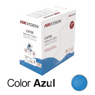 Bobina de Cable UTP / Cat5E 24 AWG / 305 m (1000 ft) / 100% Cobre / PoE 802.3af/at / Uso Interior / PVC CM