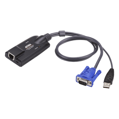 Adaptador KVM / DVI-USB / 2 Puertos / Selector Remoto / 3.54 x 1.69 x 0.89 in / 0.31 lb KA7170 ATEN