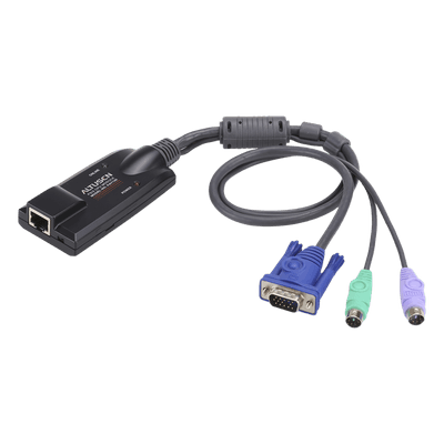 Adaptador KVM / DVI-USB / 2 Puertos / Selector Remoto / 0.15 kg / 3.54 x 1.69 x 0.86 in KA7120 ATEN