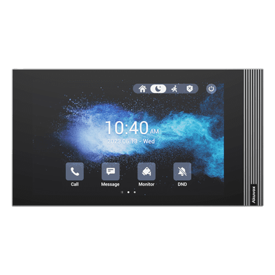 Monitor Interior IP / Pantalla Táctil 7 Pulgadas / Wi-Fi 6 / PoE / SIP 2.0 / 8 Entradas de Alarma / Montaje Horizontal o Vertical