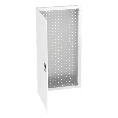 Gabinete de Montaje en Pared / Acero Calibre 18 / Capacidad 16 kg (35 lb) / Puerta Reversible con Cerradura / Ventilación Integrada / 28 in de Altura MS28EHDS PANDUIT