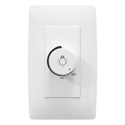 Dimmer Rotativo / 300 W / 127 V CA / Instalación en Muro / Blanco