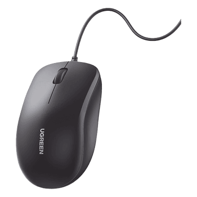 Mouse Óptico USB / 1200 DPI / Cable 1.5 m (4.9 ft) / 3 Botones / Diseño Ergonómico / Silencioso / Multiplataforma