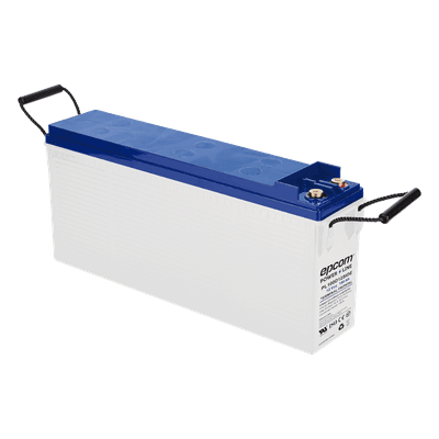 Batería de Ciclo Profundo AGM-VRLA / 12V 100Ah (10h) / Placas Gruesas Alta Densidad / Carcasa Ignífuga UL94-V0 / Terminal M8 / Baja Autodescarga / 1620A Cortocircuito PL100D12SIDE EPCOM POWERLINE