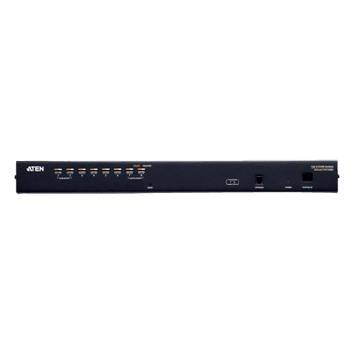 Switch KVM / 8 Puertos / Cat 5e/6 / Resolución 1920 x 1200 / Alcance 30 m (98.4 ft) / Expansión en Cascada / Rack 1U KH1508A ATEN